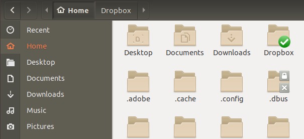 DropBox folder in home directory