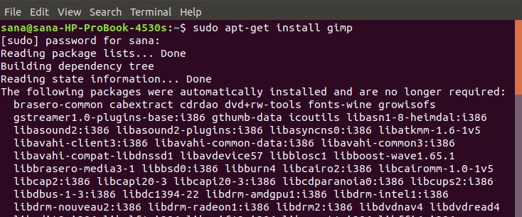 Install GIMP