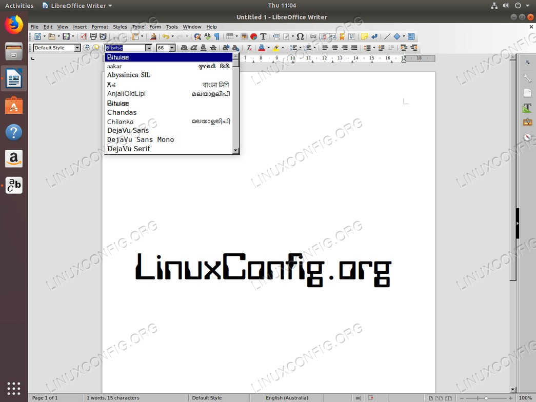 Install fonts Ubuntu 18.04 - Confirm font installation
