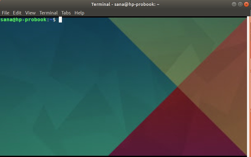 Linux Terminal with background Image