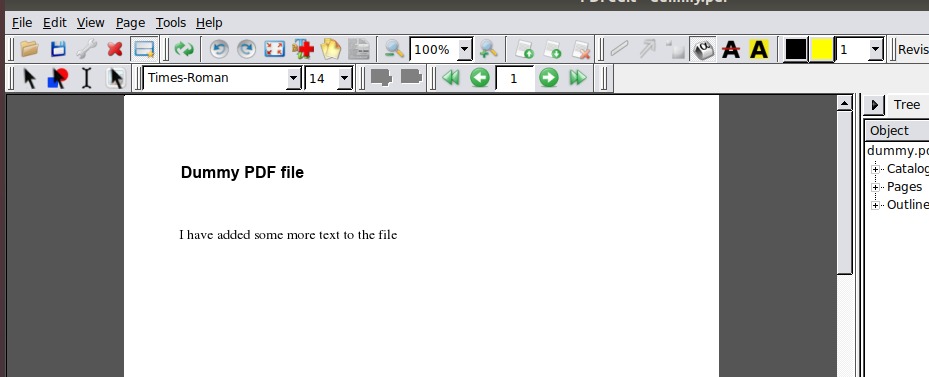 Linux PDF Editor