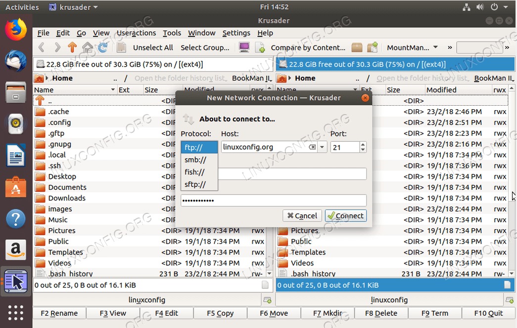 ubuntu ftp client - krusader