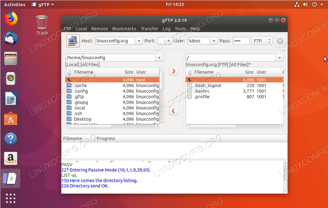 ubuntu ftp client - gFTP