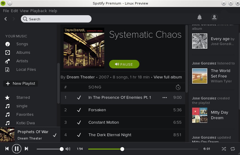 installation of spotify music client on debian jessie linux 8