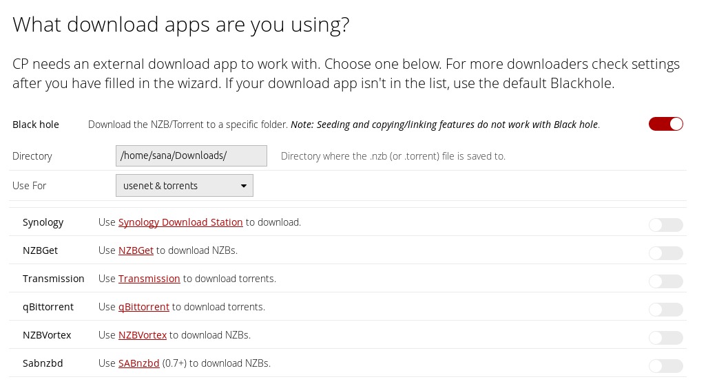 Configure Download apps