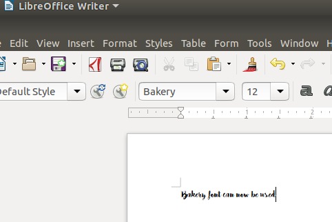 Font is available in LibreOffice now