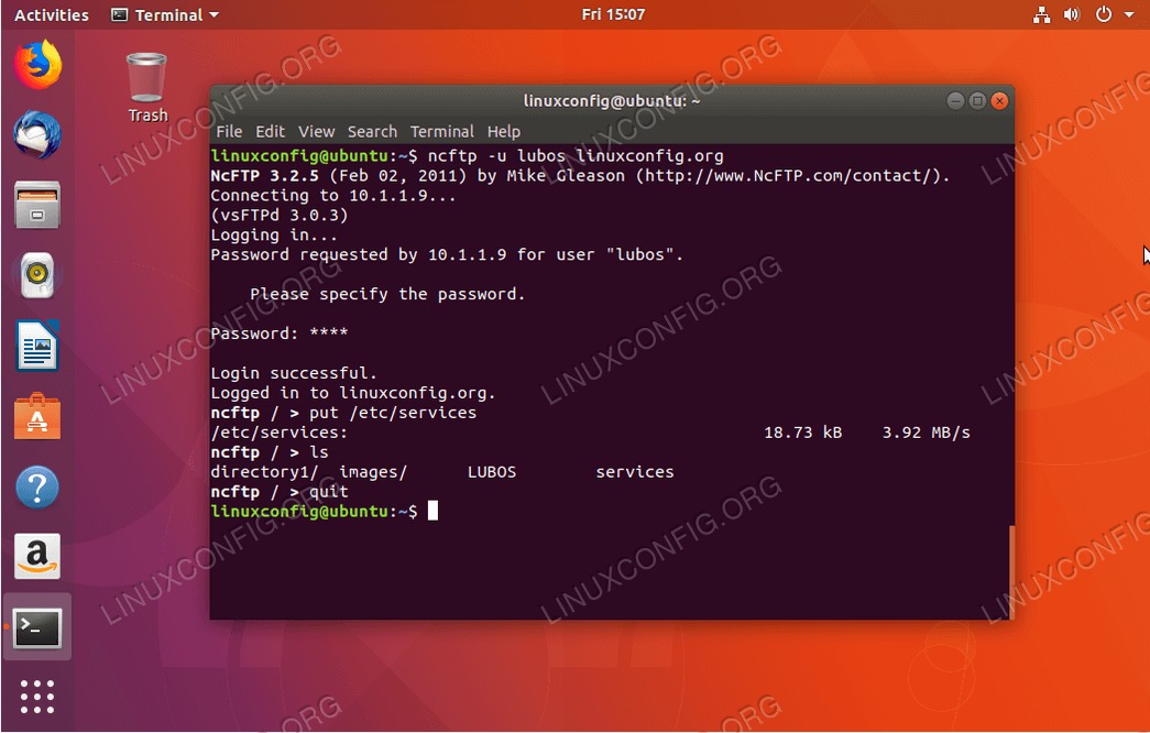 command line ftp client for ubuntu - ncftp