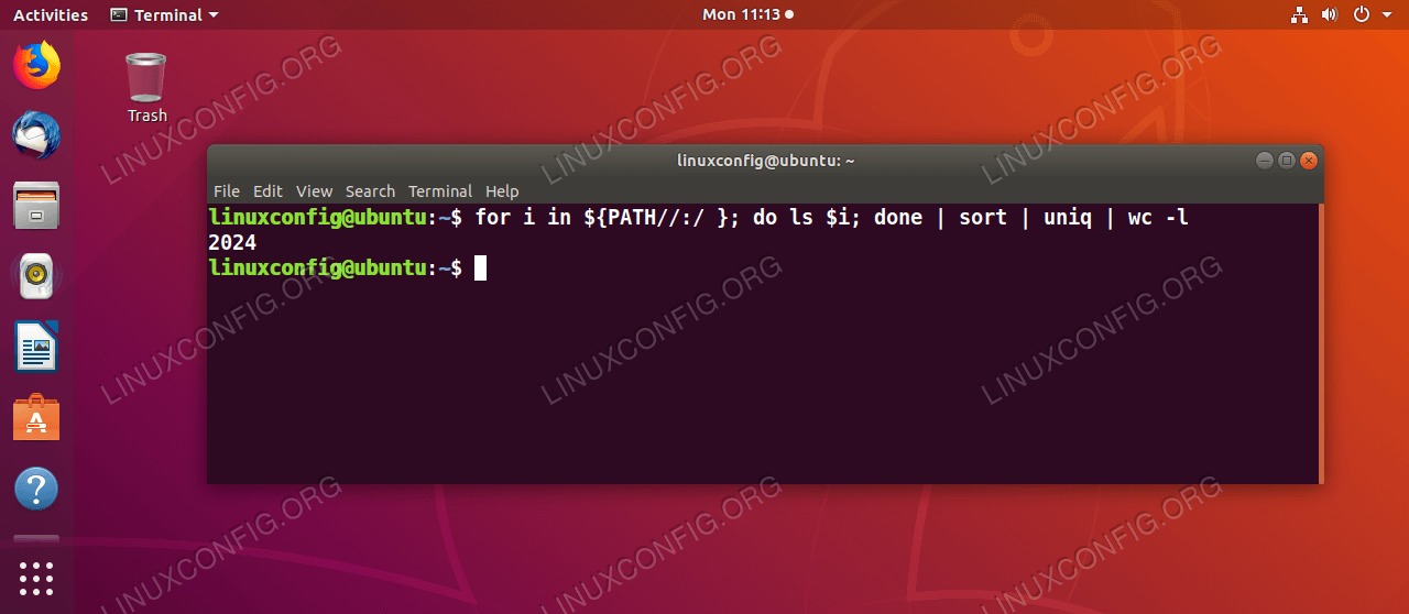 commands available on a default Ubuntu Desktop Linux installation