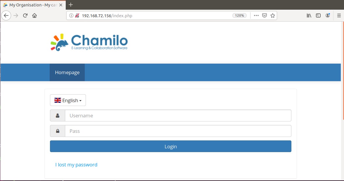 Chamilo website