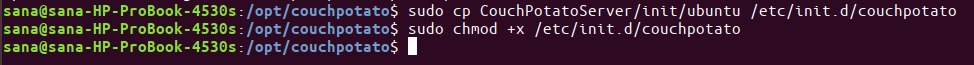 Add a init script for CouchPotato