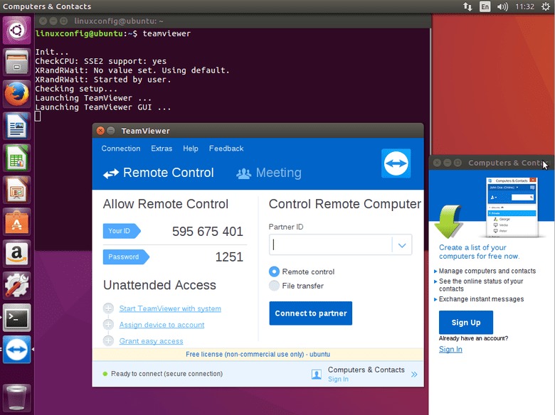 TeamViewer Ubuntu 16.04 Xenial Xerus install