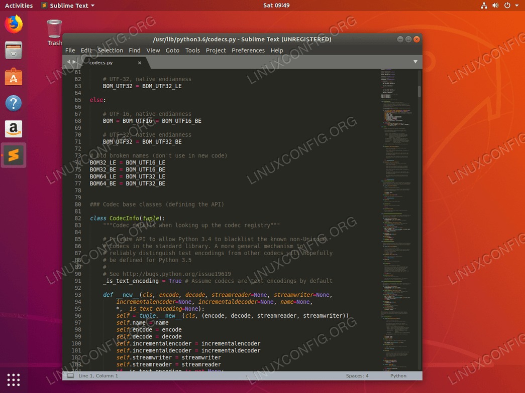 Sublime Text on Ubuntu 18.04