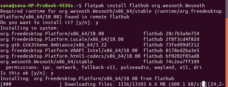 Add Wesnoth repository in Flatpak