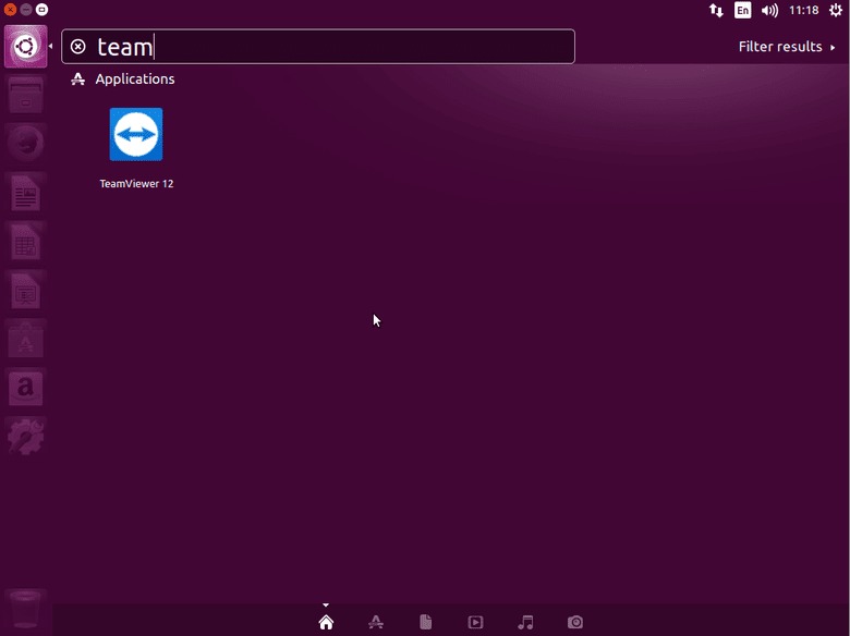 TeamViewer Icon start menu Ubuntu 16.04 Xenial Xerus