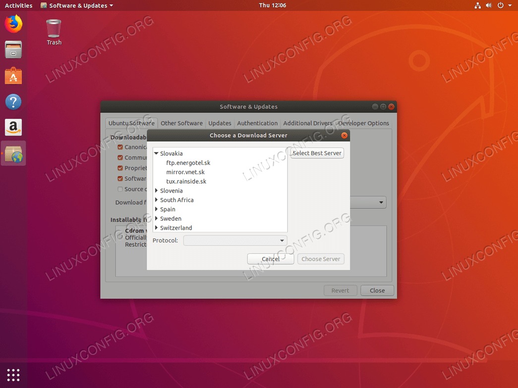 Selecting the fastest mirror on Ubuntu 18.04