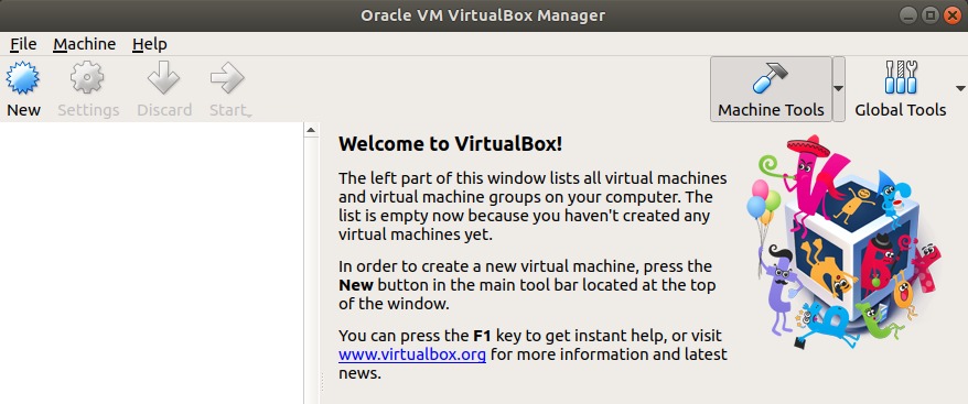 VirtualBox installed