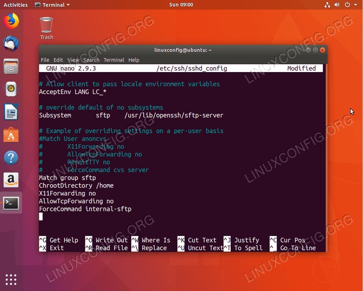 Configure SFTP server on Ubuntu 18.04 Bionic Beaver