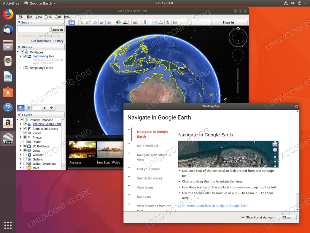 Google Earth - Ubuntu 18.04
