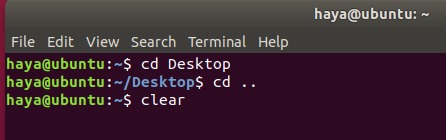 Ubuntu clear command