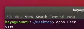 Ubuntu echo command