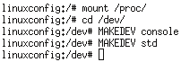 MAKEDEV create chrooted environment devices