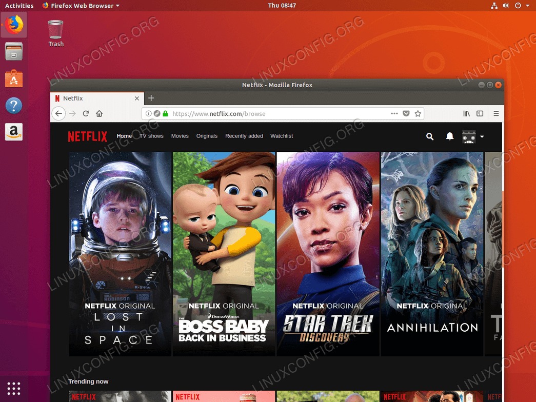 Watching Netflix on Ubuntu 18.04