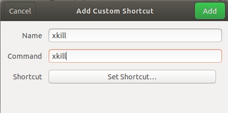 Add custom shortcut