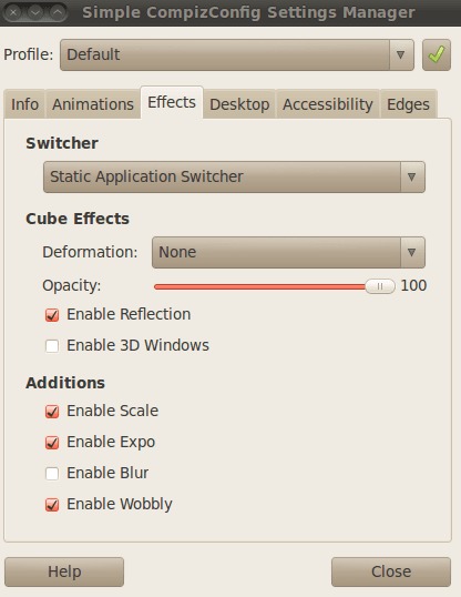 enable ubuntu compiz cube 3d effect