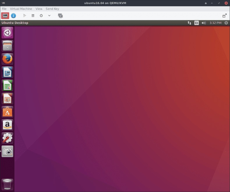 Ubuntu 16.04 running in a virtual machine