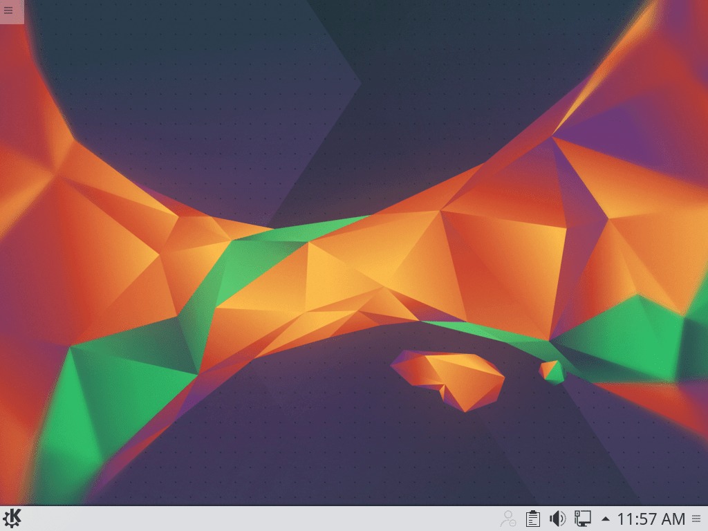 The clean and modern Plasma desktop