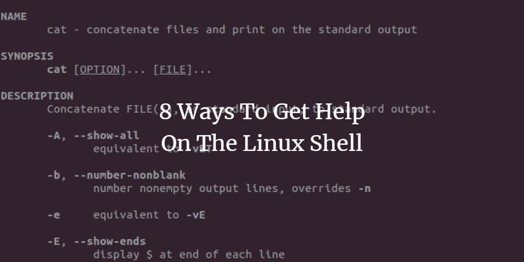 8 ways to get help on the Linux shell