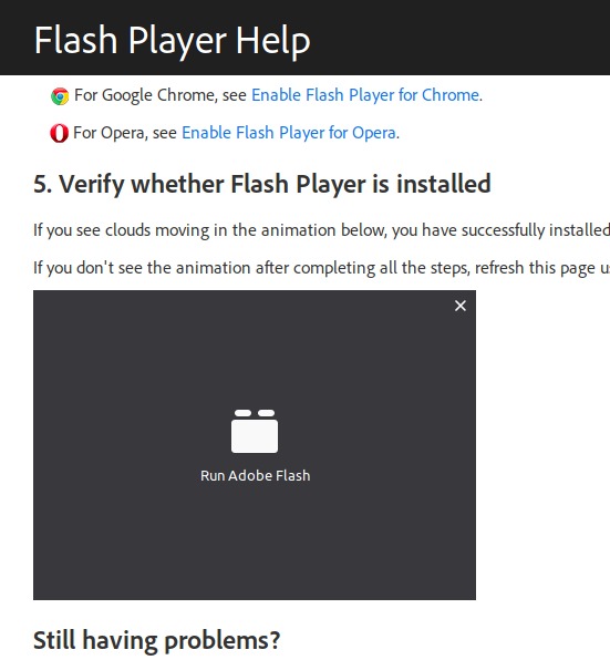 Enable Flash Player