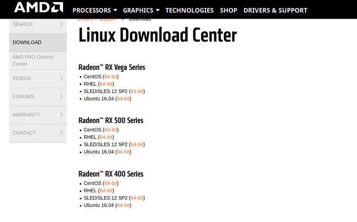Ubuntu Bionic Beaver AMD Driver Download