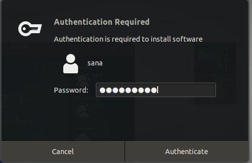 Authenticate as admin