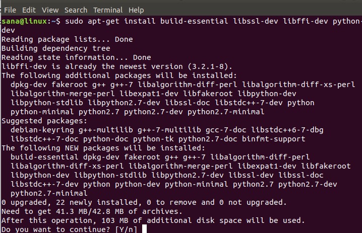 Install prerequisites for Python virtualenv