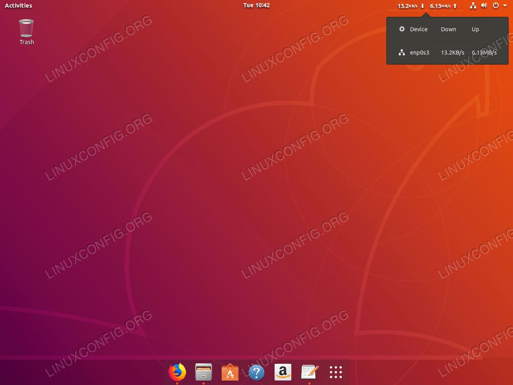 Monitor network speed on Ubuntu 18.04
