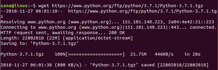 Download Python source