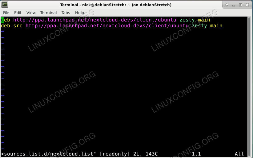 Install Nextcloud Client Repo on Debian