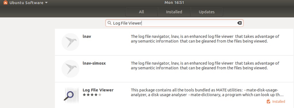 Search for Log File Viewer