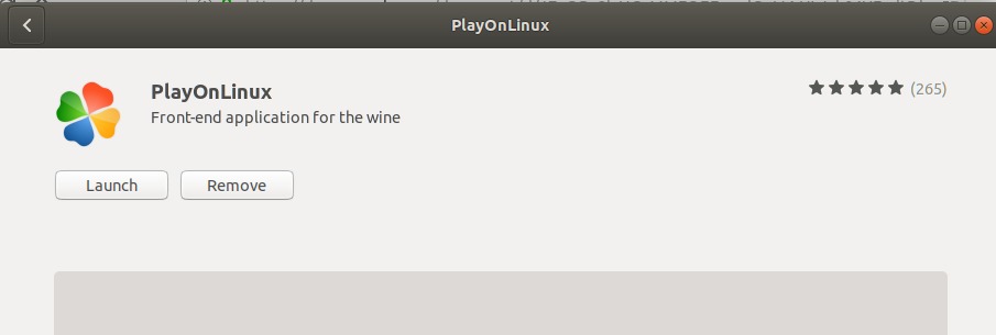 PlayOnLinux installed successfully