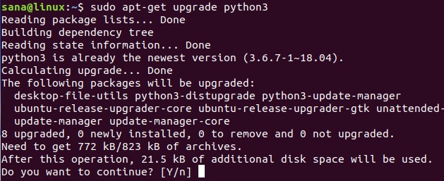Upgrade python