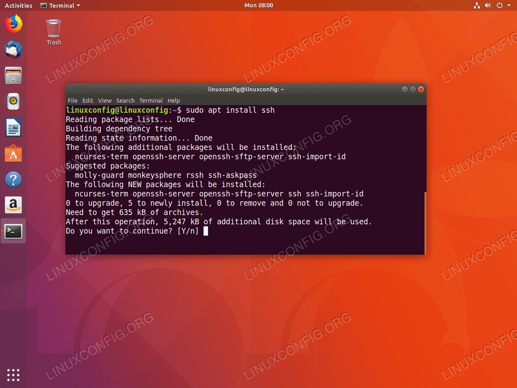 Install ssh on Ubuntu 18.04