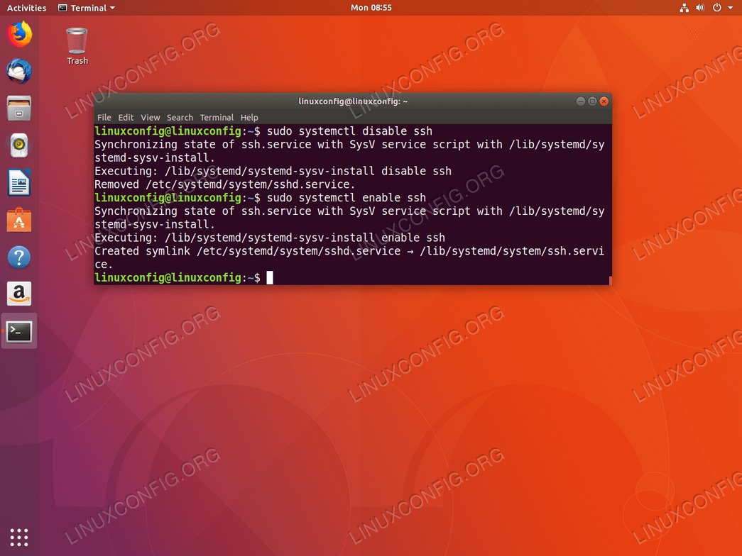 Disable and Enable SSH on Ubuntu 18.04