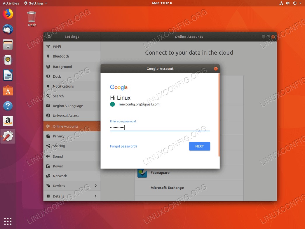 Google Drive Ubuntu 18.04 - Enter password