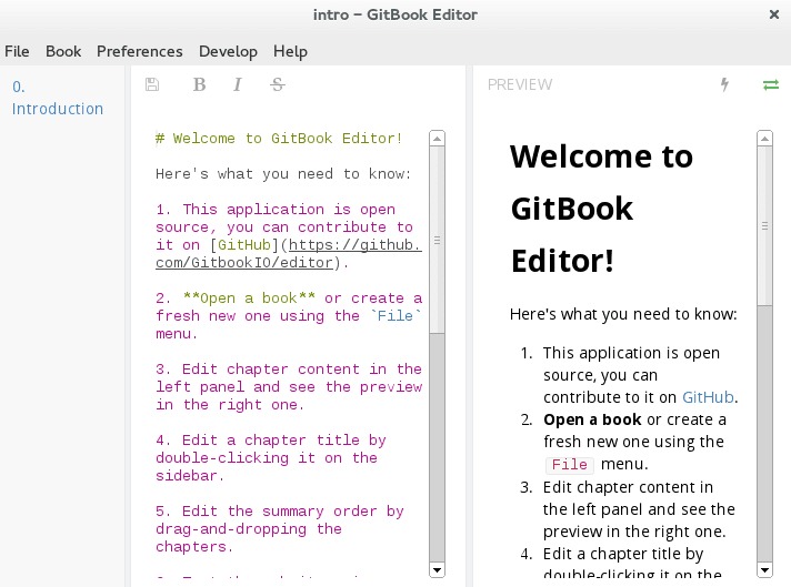 gitbook editor linux - how to start