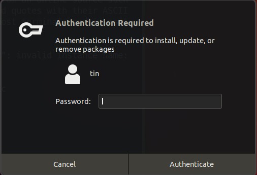 Authenticate as admin user
