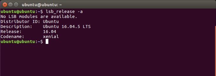 Ubuntu lsb_release command