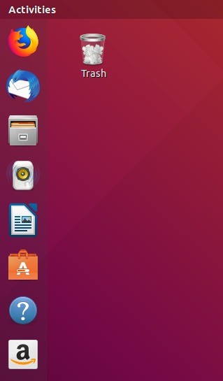 Trash can on Ubuntu Desktop