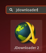 Search for JDownloader in Dash
