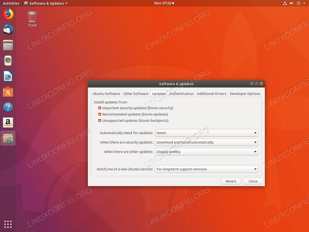Disable automatic updates disabled - Ubuntu 18.04